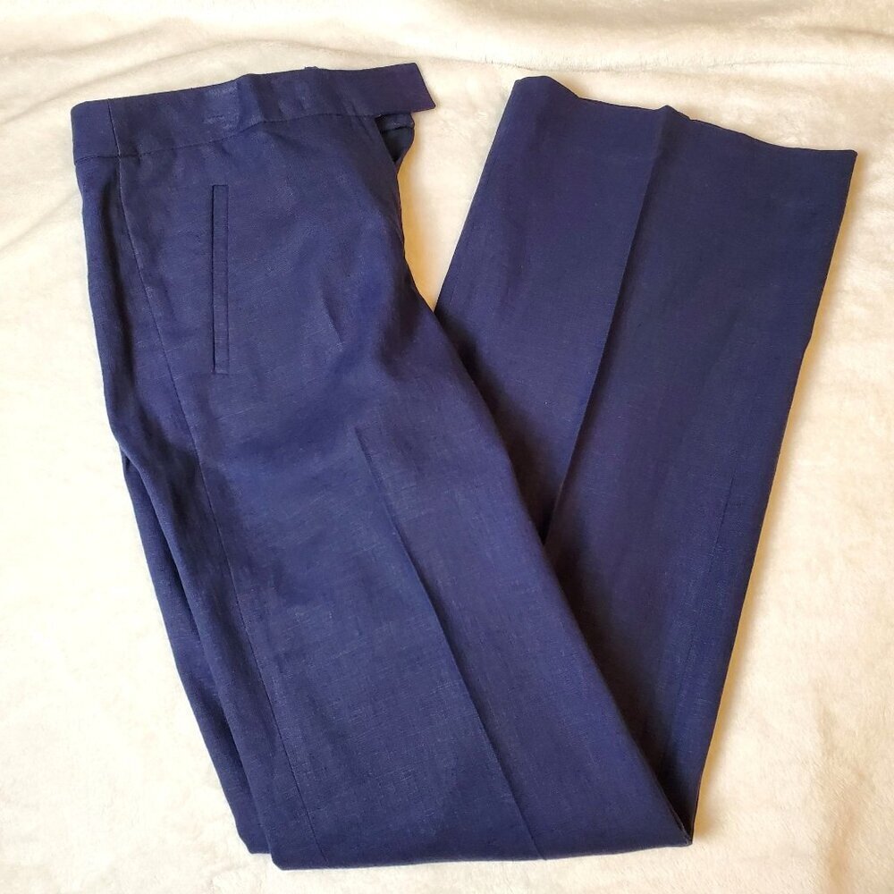 NWT Tahari Arthur S. Levine Womens Navy Pants Size 2